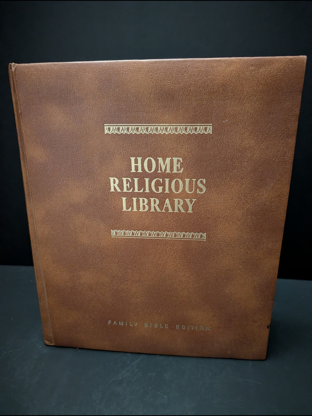 Vintage Home Religious Library Family Bible Edition - Brown